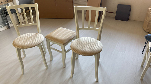 Деревянный стул Айра серый / белый фото покупателя 2